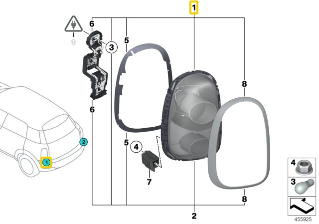 Bmw Mini Countryman R60 Kairio Heckleuchte Originalus 63219811763