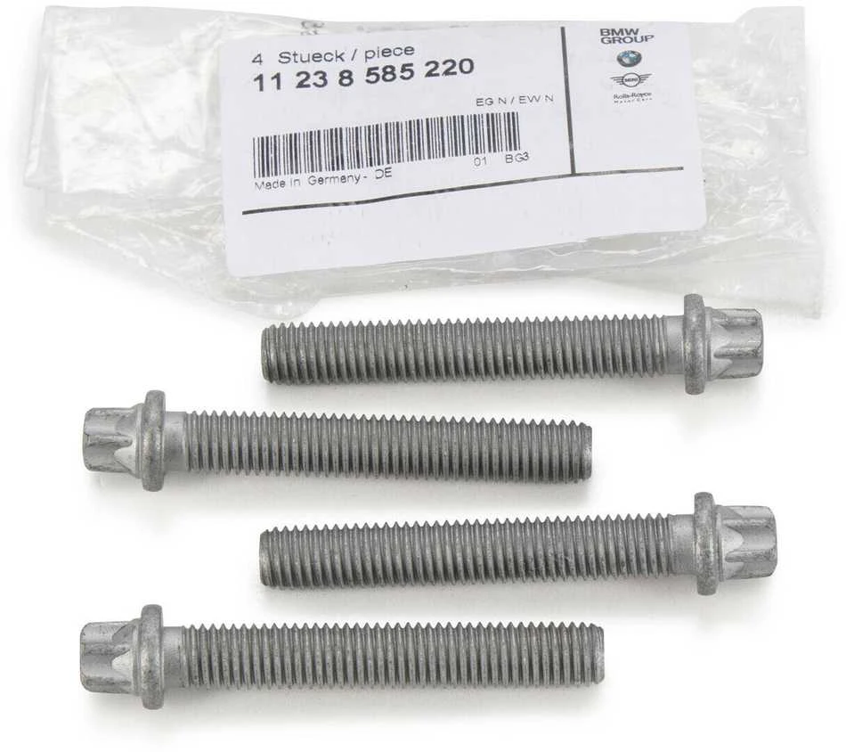 BMW MINI F F G SERIES CRANKSHAFT PULLEY TORX BOLT M10x1.5x65 11238585220 Originalus