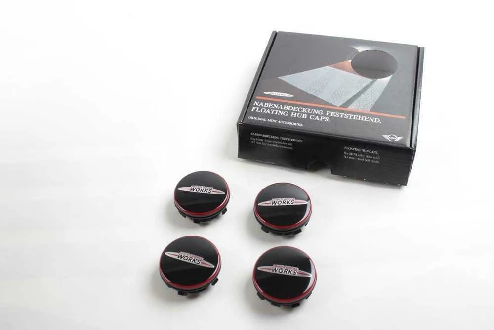 BMW MINI plaukiojančių ratlankių dangtelių rinkinys „JCW Edition“ – 36122469710
