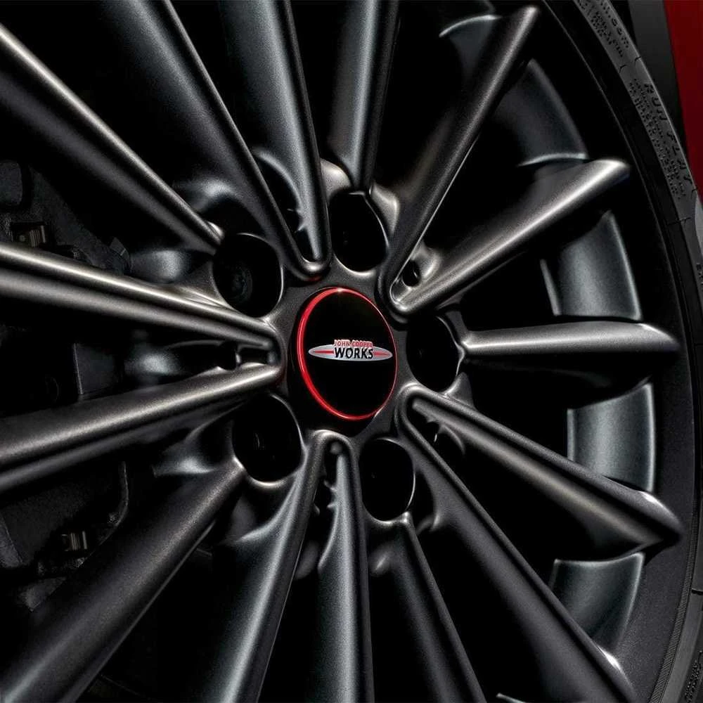BMW MINI F55 F56 F56 "JCW" plaukiojančių centrinių dangtelių rinkinys originalus 36122469710