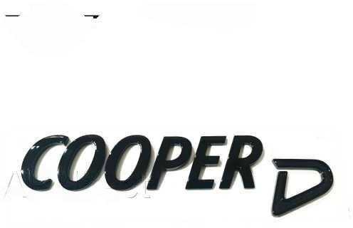 BMW MINI Juodas COOPER D BAGAŽINĖS EMBLEMA 51142465248 ORIGINALUS