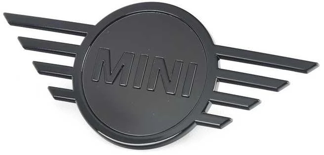 BMW MINI Juodas MINI BONNET BADGE EMBLEMA 51149880863 Originali