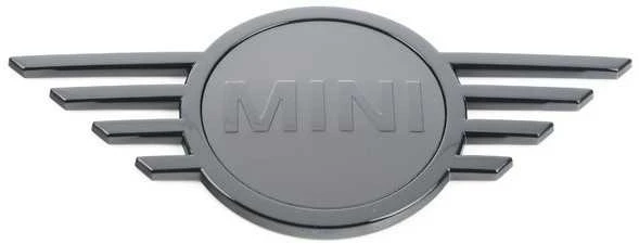 BMW MINI Juodas MINI BONNET BADGE EMBLEMA 51149880863 Originali
