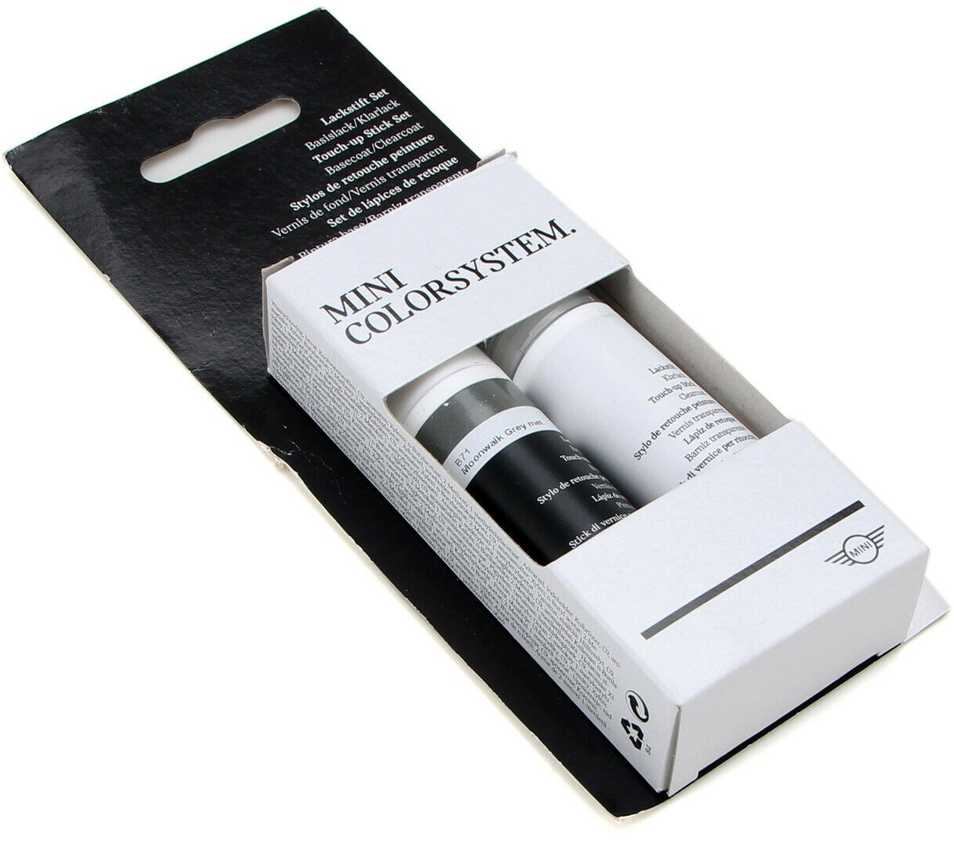 BMW MINI MOONWALK GRAY žymeklių rinkinys su. B71 lakas 12 ml 51912405168 Originalus