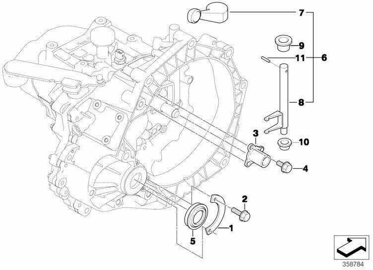 BMW MINI R50 atlenkimo svirtis originali 23117515840