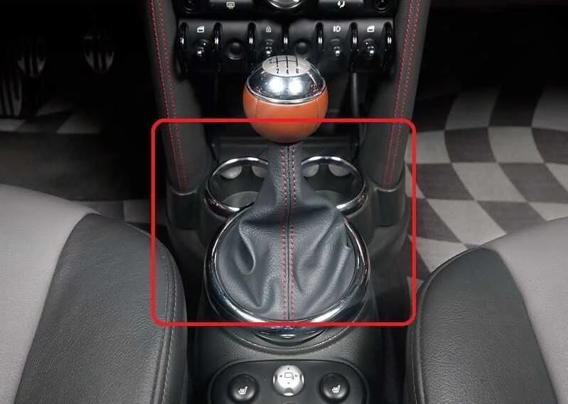 BMW MINI R50 JCW GP Manual Shifter Boot Leather 51166966468 Originalus