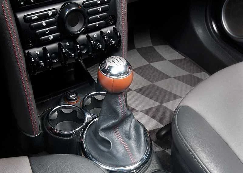 BMW MINI R50 JCW GP Manual Shifter Boot Leather 51166966468 Originalus
