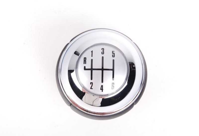 BMW MINI R50 pavarų perjungimo rankenėlė 6 greičių odinė originali 25117542272