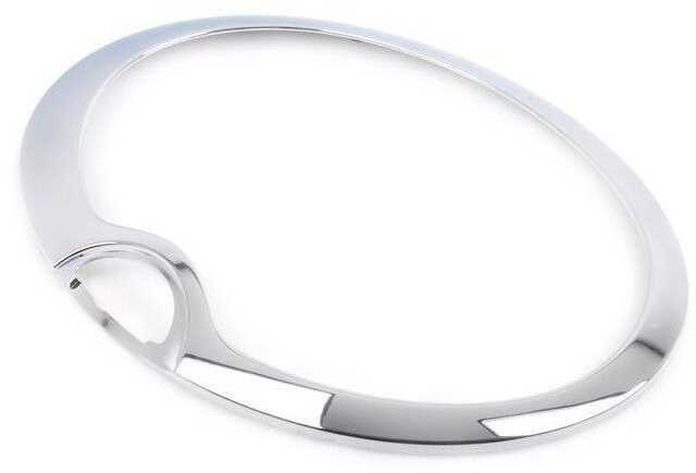 BMW MINI R52 kairės pusės chromuotas priekinių žibintų apdailos žiedas originalus 63126917837