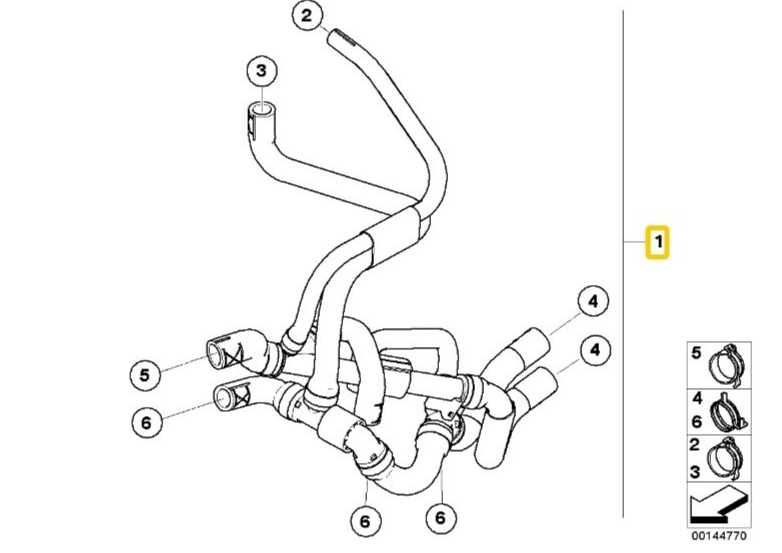BMW MINI R52 radiatoriaus aušinimo skysčio žarna Originali 17127541095