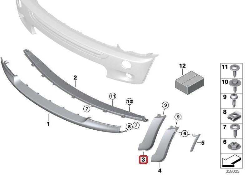 BMW MINI R53 Spoileris dešinysis originalus 51111479089