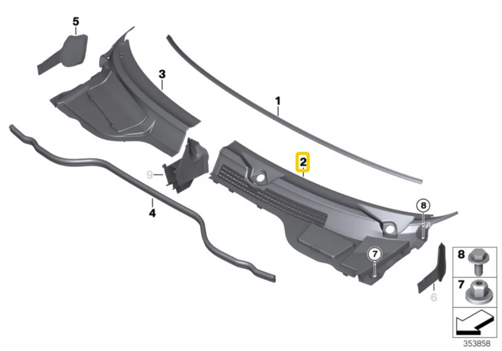 Bmw Mini R56 R55 R57 Kairysis Prijuestes Dangtis Originalus 51132751209