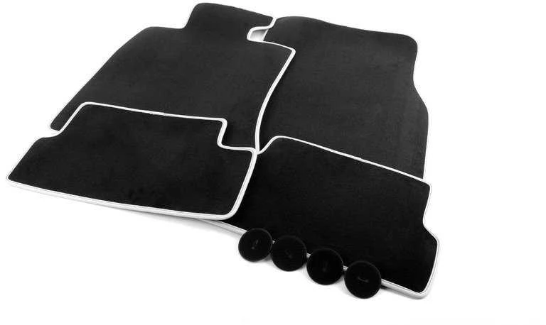 Bmw Mini R56 R56 Lci Velours Grindų Kilimėliai Carbon Juodas Baltas Originalus 51477356867