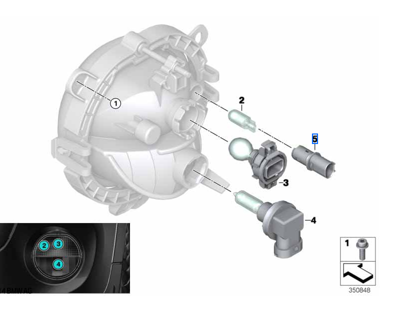 BMW MINI stovėjimo lemputės lizdas F57 F54 F60 F55 F56 R56 63127703969 Originali