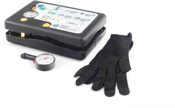BMW Mobility Set padangų remonto rinkinys su kompresoriumi 71102333674 Originalus