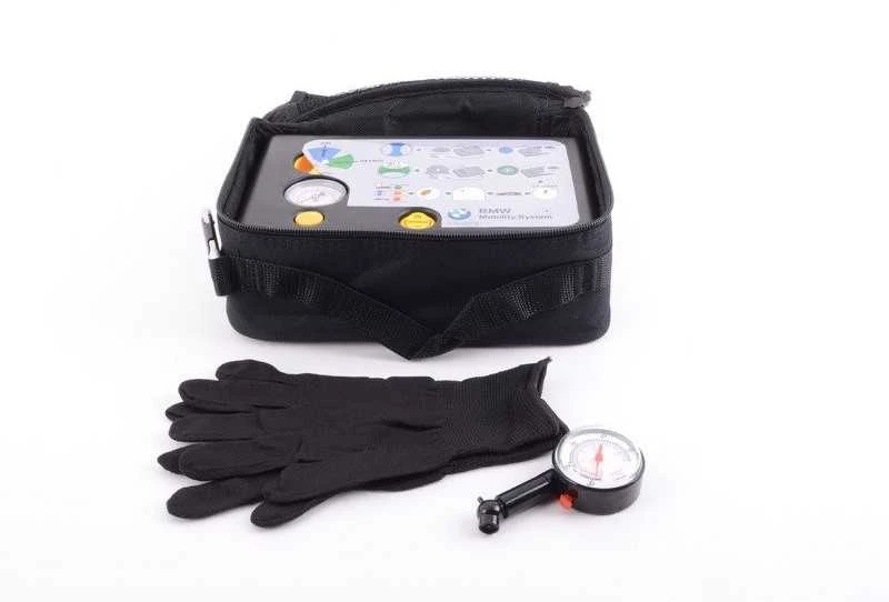 BMW Mobility Set padangų remonto rinkinys su kompresoriumi 71102333674 Originalus
