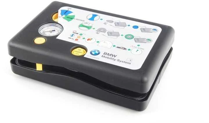 BMW Mobility Set padangų remonto rinkinys su kompresoriumi 71102333674 Originalus