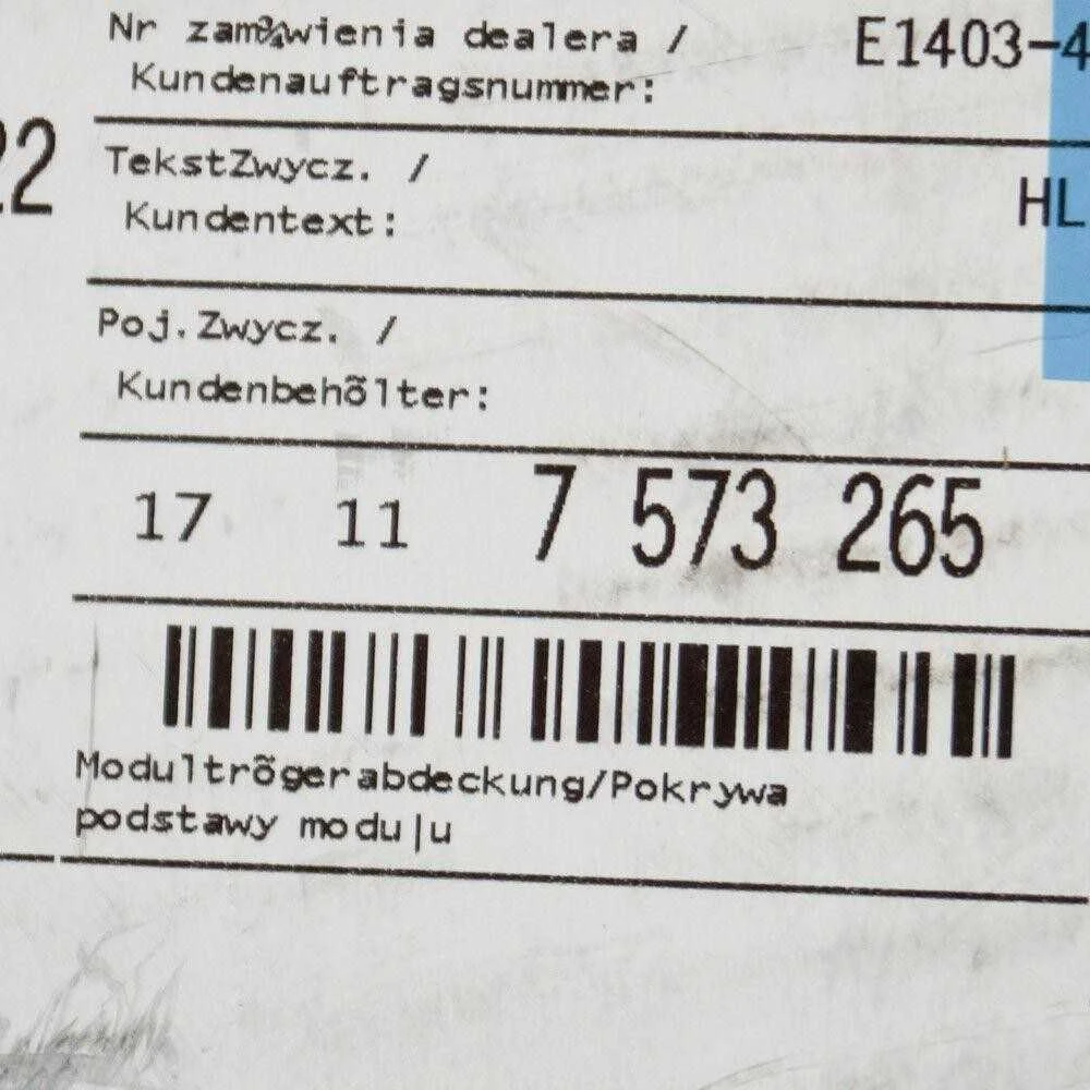BMW Modulio Nešėjas Dėklas 5 F07 GT F10 F11 17117573265 Originalus 17117573265