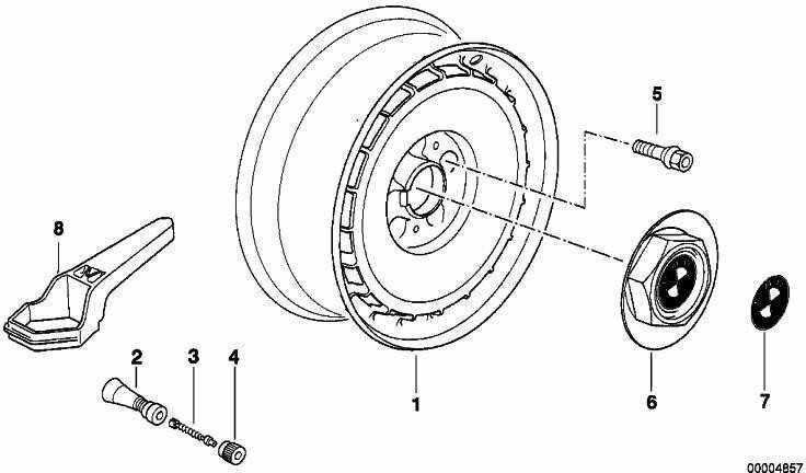 BMW Nabenabdeckung 7 E32 36131180076