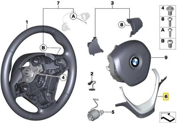 BMW NAUJA ORIGINALI 1 2 3 4 SERIJOS F20 F30 VAIRO Juodas/CHROMO APDAILOS 6854776