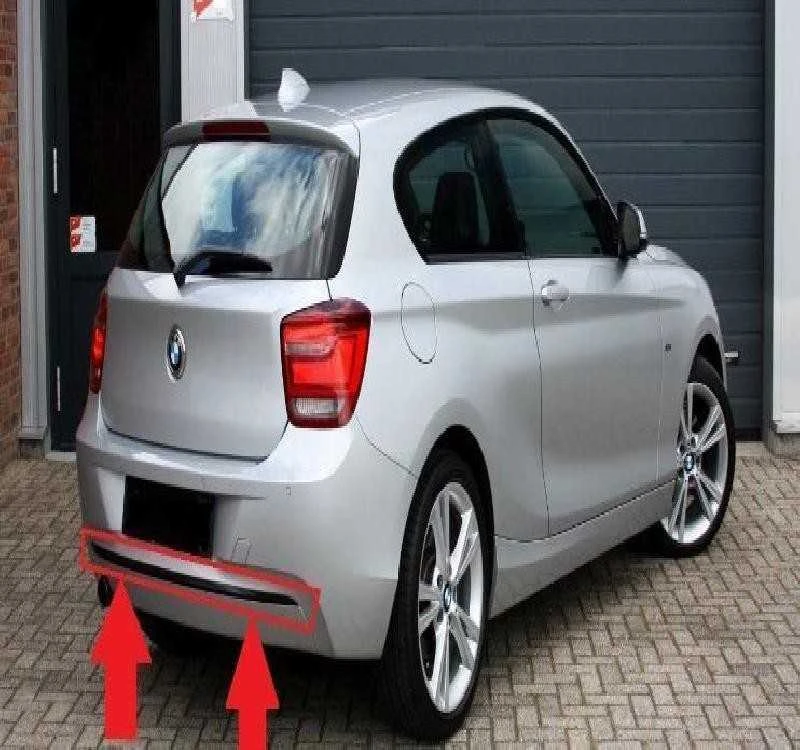 BMW NAUJA ORIGINALI 1 SERIJOS F20 F21 SPORT LINE GALINĖS BAMPERIO APDAILA JUODA 7273796