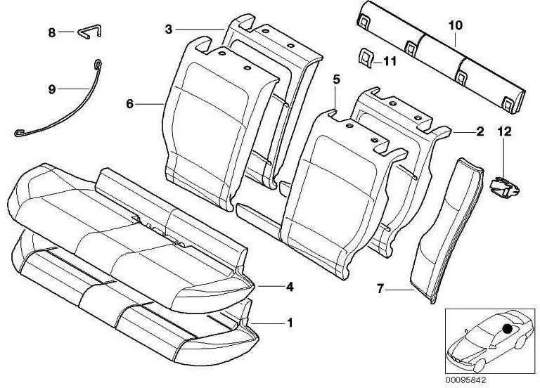 BMW NAUJA ORIGINALI 5 F11 TOURING 10-16 GALINĖS SĖDYNĖS JUODA ISOFIX MONTAVIMO KAPOTĖLIS 7267094