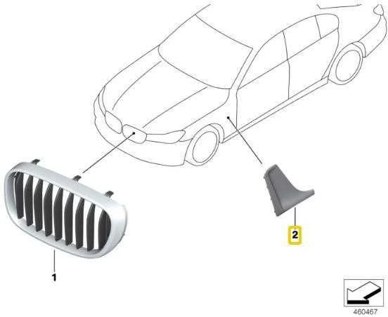 BMW Naujas Originalus 7 Serijos G11 G12 14-18 Apdailos Oro Kanalo Šoninė Sienelė Dešinė 7347378 OEM
