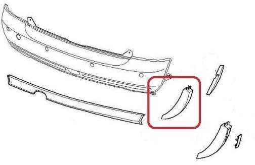 BMW Naujas originalus MINI R50 R52 04-07 galinis apatinis bamperio apdailos spoileris dešinė 7127966 OEM