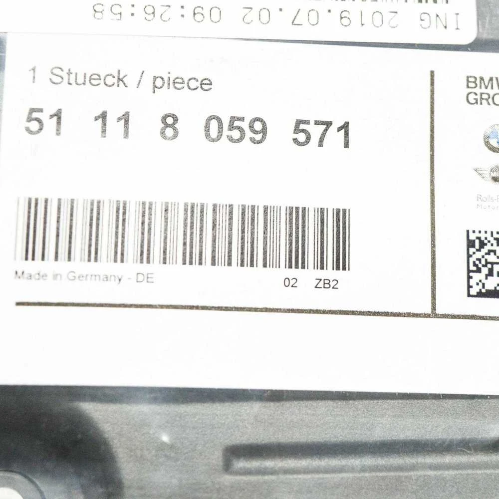 BMW Numerio Plokštelių Bazė 2 F22 F23 51118059571 Originalus 51118059571