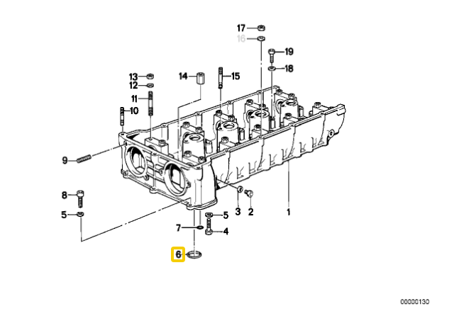 BMW O Žiedo E30 E36 E46 E34 E39 E60 F10 F06 F12 F13 11121304174 Originalus