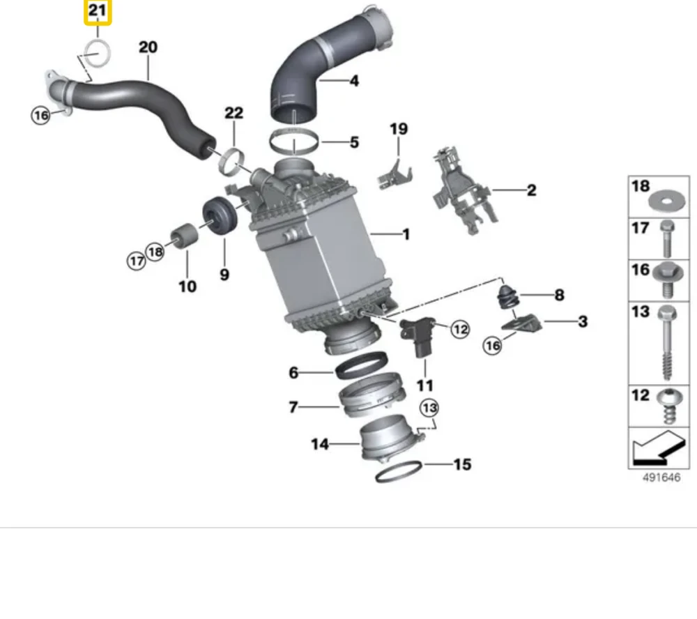 BMW O Žiedo G30 G11 G12 G14 G15 G16 X5 X6 X7 Originalus 13717953227