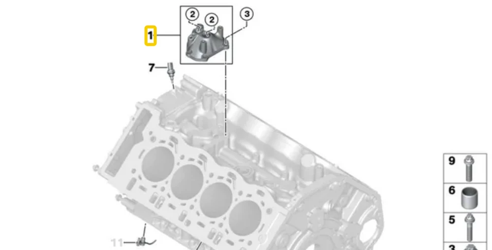 BMW Oil return cover Originalus 11428611686 5' G30 (10/2015 — 12/2019) 5' F90 M5 (01/2016 — 12/2019) 7' G11 (10/2014 — 02/2019) 7' G11 LCI (01/2018 — 12/2019) 7' G12 (10/2014 — 02/2019) 7' G12 LCI (01/2018 — 12/2019) 8' G14 (10/2017 — 12/2019) 8' F91 M8 (11/2017 — 12/2019) 8' G15 (10