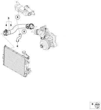 BMW originalus aušinimo sistemos vandens žarna/vamzdis E46 11537786724