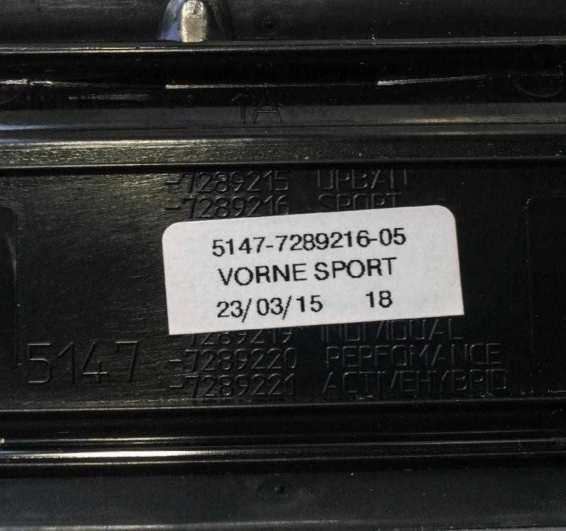 BMW Originalus Automobilio Priekinės Durų Slenksčio Apdailos Dangtelis Sport F20/F30/F31 51477289216
