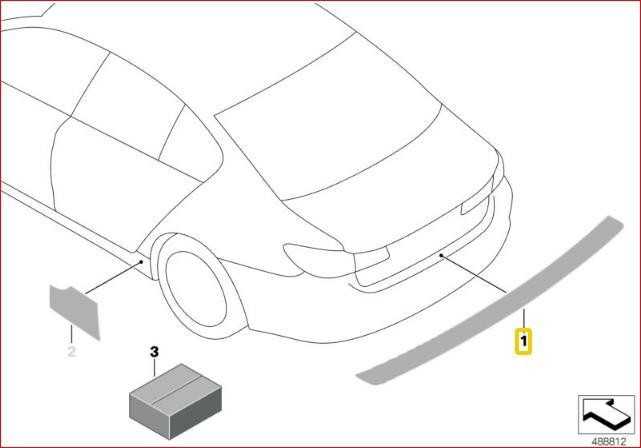 BMW Originalus Bagažinės Krašto Apsauginės Plėvelės Folija Skaidri F11 51912217965