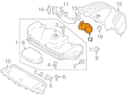 BMW originalus variklio oro įsiurbimo žarna kairė 13717638569