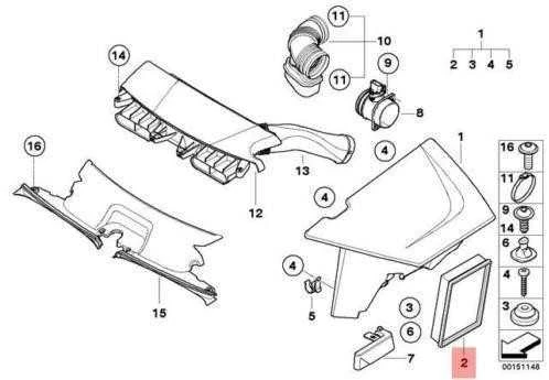 Bmw Oro Filtras Elementas X3 E83 05 2003 07 2006 Originalus 13713419934