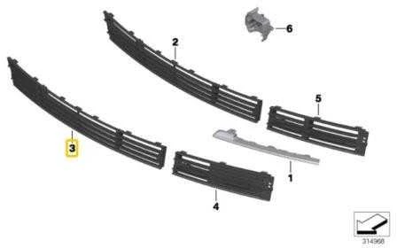 Bmw Oro Gamyklos Angos Įtraukimo Centrinė Šildytuvas 51117295264