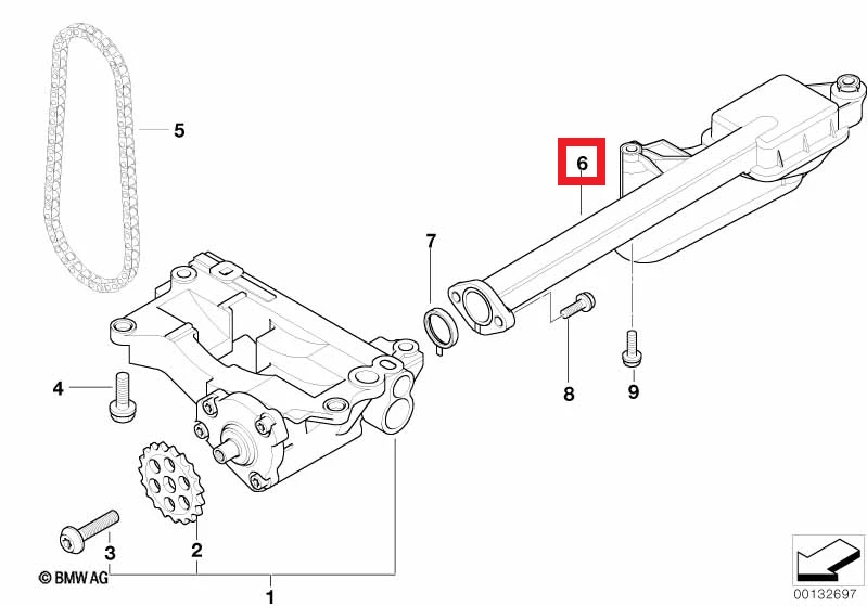 BMW Oro Intakas Vamzdis 3 E46 11412247753