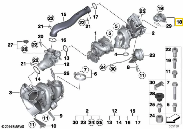 BMW Oro Priešpriešinis Oro Srauto Valvos Valdymas F10 F11 F01 F02 X5 X6 Originalus 11658506398