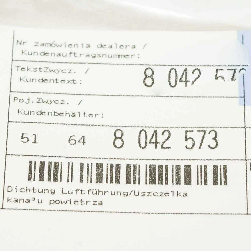 Bmw Oro Pusės Oro Gairės Atramos 3 E90 E92 51648042573