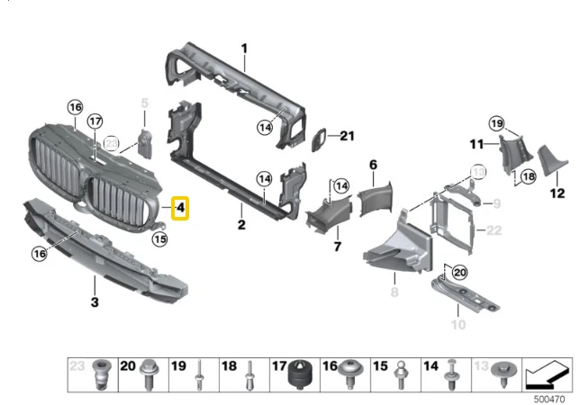 Bmw Oro Sklendės Viršuje 5 G30 G31 51747497283