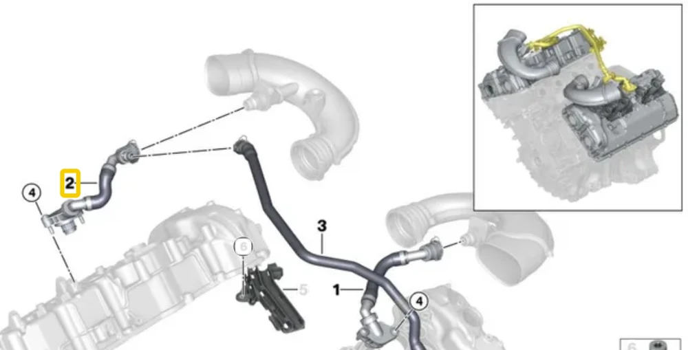 BMW Oro Ventilių Vamzdis 5 G30 7 G11 G12 8 G14 G15 X5 G05 X7 G07 Originalus 11158669133