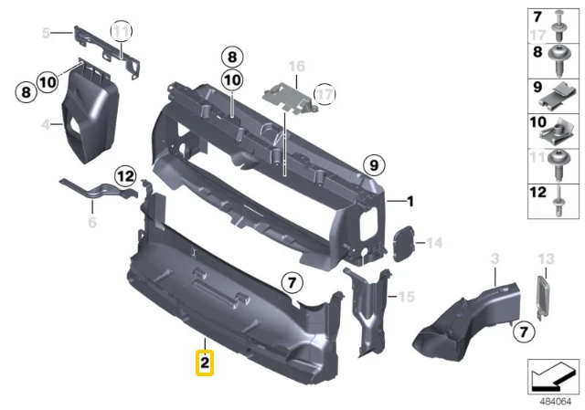 BMW Oro Vežimo Centrinė Žemutinė Oro Duktas 1 F20 F21 LCI 51747395192 Originalus 51747395192