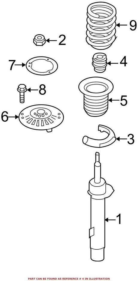BMW Papildomas Amortizatorius Priekinis 1 F20 F21 F30 Originalus 31336791507