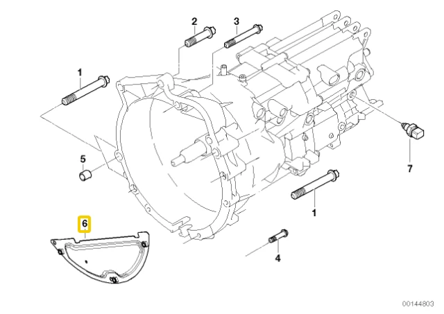 BMW Pavarų dėžės dangtis E81 E87 E90 E92 X1 E84 Originalus 24007527724