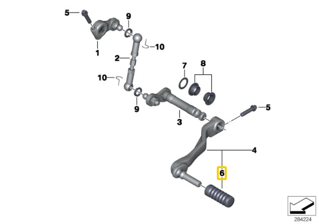 BMW Pavarų Svorio Gumos 23417717108