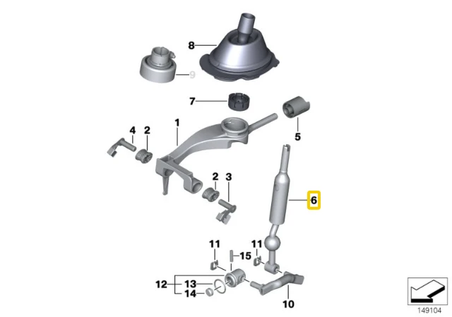 BMW Pavarų Svoris E90 E92 E93 2007-2013 Originalus 25112283704