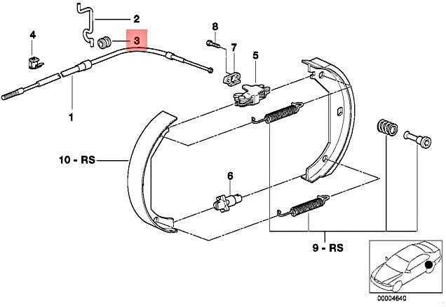 BMW pedalo įvorė Originali 35411113728