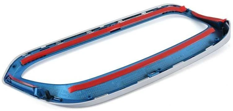 BMW priekinės radiatoriaus inkstų grotelės, mėlynos spalvos, kairės pusės 51137375883 Originali